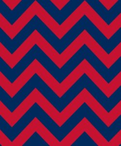 Red on Navy Chevron